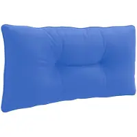 vidaXL Rugkussen PUTTEN 100% Polyester Koninklijk Blauw