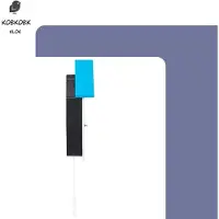 Kavo Koekoek Klok - Koekoeksklok Modern - Minimalistische Koekoeksklok - Wit/Blauw - 47cm x 27cm x 8cm