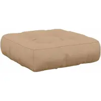 vidaXL 1-Piece Zitkussen VIANEN 100% Polyester Zand 50 x 50 x 12 cm