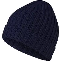 Falke Hat Rib sneldrogend warm wol muts unisex blauw - maat ONESIZE