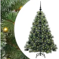 vidaXL Kunstkerstboom met 150 LED met standaard Groen 120 cm PE en PVC