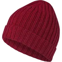 Falke Hat Rib sneldrogend warm wol muts unisex rood - maat ONESIZE