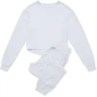 Esotiq Clytia 2 - Dameshuispak - Lichtgrijs - Korte top - Lange broek