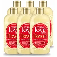 Treaclemoon 6 x – Bad- & Douchegel – Rouge Love Story – 500 ml - Voordeelverpakking - 6 stuks