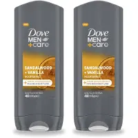 Dove 2 x – Douchegel – Men+Care Sandalwood & Vanilla – 400 ml - Voordeelverpakking - 2 stuks