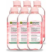 Garnier 6 x - SkinActive - Micellair Reinigingswater - Rozenwater - Stralende Huid - 400 ml - Voordeelverpakking - 6 stuks