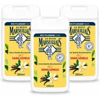 Le Petit Marseillais 3 x – Douchecrème – Lait de Vanille Bio – Extra zacht – 250 ml - Voordeelverpakking - 3 stuks