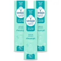 Seepje 3 x - Douchegel - Duurzaam & Handig - Eikenmos en Neroli - Navulling - 38 gr - Voordeelverpakking - 3 stuks