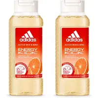 Adidas 2 x – Douchegel – Active Skin & Mind Energy Kick – 250 ml - Voordeelverpakking - 2 stuks