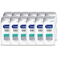Sanex 12 x – Douchegel – Men Sensitive – 400 ml - Voordeelverpakking - 12 stuks