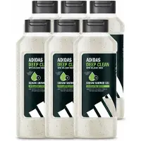 Adidas 6 x – Douchegel – Active Skin & Mind Deep Clean – 400 ml - Voordeelverpakking - 6 stuks