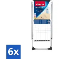 Vileda Universal - Wasrek - X-voet - 18 meter drooglengte - Voordeelverpakking - 6 stuks