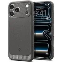 Spigen Rugged Armor Backcover MagSafe voor de Apple iPhone 18 Pro / 17 Pro - Gray