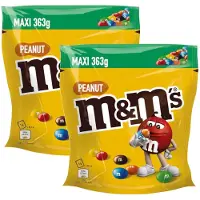 M&M Peanut Maxi - Multipack - Melk Chocolade Snoepjes - 726g (2x363g)