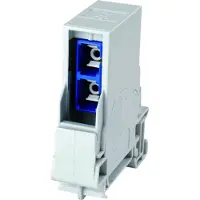 Telegärtner 100022789 Aansluitdoos IP44, Cat. 6a Montagerail-outlet Grijs 1 stuk(s)
