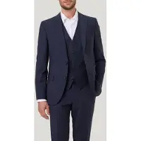 Pierre Cardin Modern Fit Blazer blauw, Faux-uni