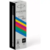 Parker ECO balpen navulling, medium, zwart, 20 stuks