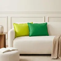 vidaXL Kussen met kussen HOUTEN 6 st Groen Polyester
