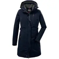 Killtec damesparka, functionele parka met afneembare capuchon, model KOW 165 WMN PRK, waterdicht
