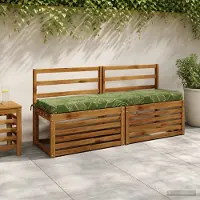 vidaXL Bankkussen SOEST 100% Polyester Blad Design 160 x 40 x 8 cm