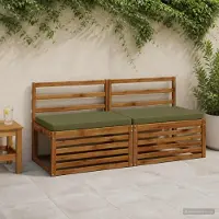 vidaXL 1-delig Bankkussen VUGHT 100% Polyester Olijfgroen