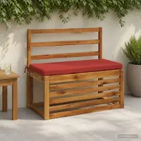 vidaXL Bankkussen SOEST 100% Polyester Rood 60 x 40 x 5 cm