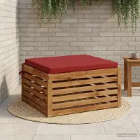 vidaXL Zitkussens SOEST 100% Polyester Wijnrood 70 x 70 x 5 cm