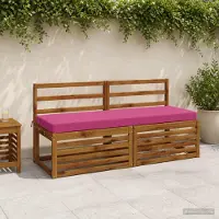 vidaXL Bankkussen SOEST 100% Polyester Roze 140 x 50 x 8 cm