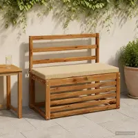 vidaXL Bankkussens SOEST 2 st 100% Polyester Beige 60 x 40 x 5 cm