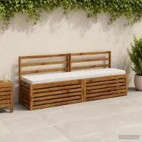 vidaXL 1-delig Bankkussen VUGHT 100% Polyester Wit 170 x 40 x 5 cm