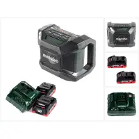 Metabo R 12-18 DAB+ BT accu bouwradio 12-18 V DAB+ + 2x LiHD accu 4,0 Ah + oplader
