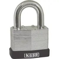 Kasp K13040A1 Hangslot 40 mm Gelijksluitend Zilver Sleutelslot