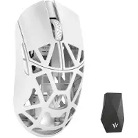 WLMouse Beast X Max - Draadloze Magnesium Gaming Muis - 44g - PAW3950HS Sensor - 8000 Hz Polling Rate - Omron Optical Switches - Solid Sides - Wit