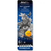 Staedtler Mars Lumograph Black 6-set