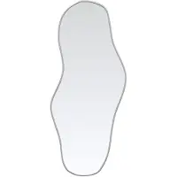 vidaXL Wandspiegel 60x25 cm zilverkleurig