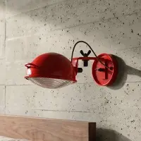 Aluminor Wandlamp Jeep, rood, Woon-/ Eetkamer, metaal, Design, wandlamp