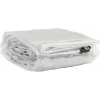 vidaXL Transparante zeildoek met oogjes, 5x5 meter, PVC