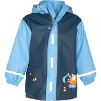 Playshoes Regenjas, uni, kindermaten. Wind- en waterdichte regenjas, regenmantel, regenbekleding