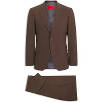 HUGO Tweedelig, slim-fit pak van een wolmix met stretch