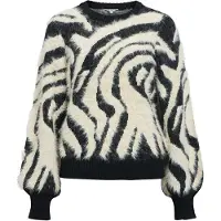 Object Moline zebra print knit trui