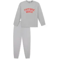 Schiesser Nachtkledij ' Nightwear ' grijs gemêleerd