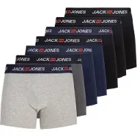 Jack & Jones Boxershorts 'JACCORP OLD' navy / donkergrijs / grijs gemêleerd / zwart