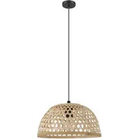 Eglo Claverdon, 1 lamp, E27, IP20, zwart, hout