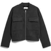 Armedangels - Women's Cotton-Wool Bomber Knit Jacket - Vrijetijdsjack M, zwart