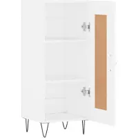 vidaXL Dressoir 34,5x34x90 cm bewerkt hout wit