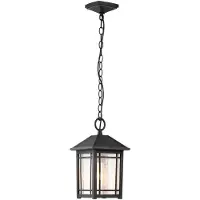 QUOIZEL Buitenlamp, hanglamp, zwart, E27, 60W, Cedar Point,