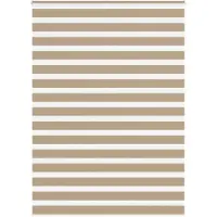 vidaXL Zebra Blind 165x230 cm stofbreedte 160,9 cm polyester zandbruin