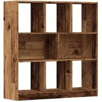 vidaXL Boekenkast 97,5x29,5x100 cm bewerkt hout oud houtkleurig