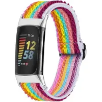 IMoshion Elastisch nylonbandje voor de Fitbit Charge 5 - Meerkleurig