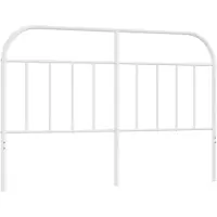 vidaXL Vervangend hoofdbord metaal wit 150 cm
